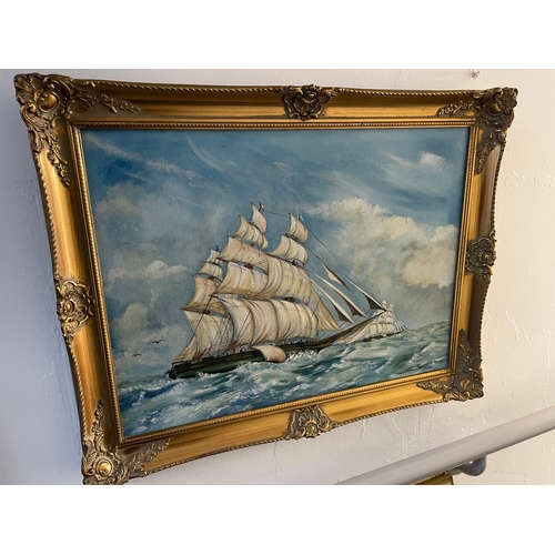 220 - Original Oil Painting on canvas measuring 28”x22”x2”deep.  This is a very eye catching painting Circ... 