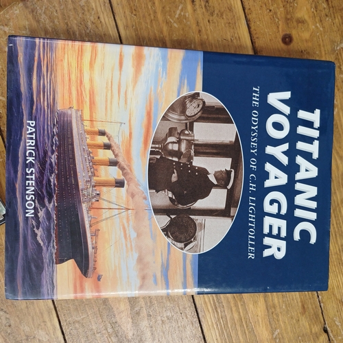 135 - Set of Four Books: Titanic Voices Memories from the Fateful Voyage; Titanic Voyager; Lost Voices of ... 