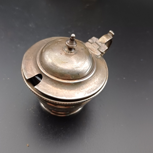 62 - Selection of Silver Mustard Pots with Assay from London, Chester, Birmingham, Sheffield some with gl... 