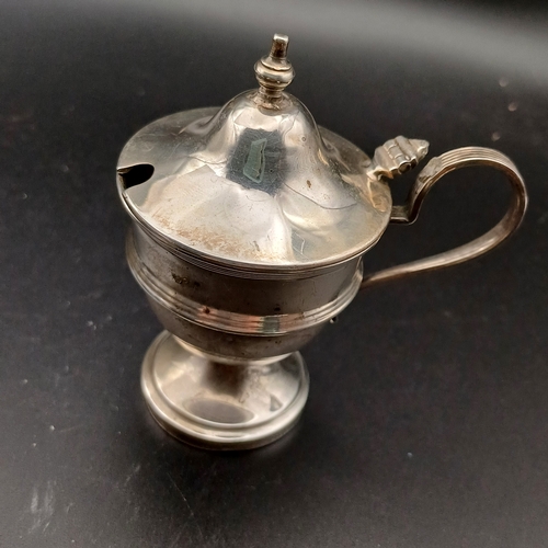 62 - Selection of Silver Mustard Pots with Assay from London, Chester, Birmingham, Sheffield some with gl... 