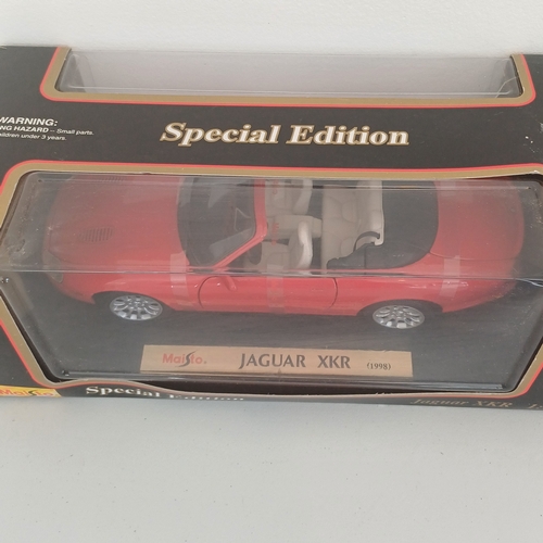 51 - Collection of Scale Model Cars:
Jaguar: 'E' Type; X-TYP; XKR
Porsche 356B Cabriolet (1961)
Maserati;... 