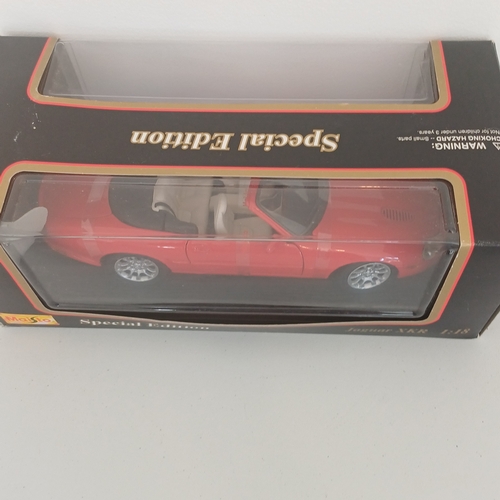 51 - Collection of Scale Model Cars:
Jaguar: 'E' Type; X-TYP; XKR
Porsche 356B Cabriolet (1961)
Maserati;... 