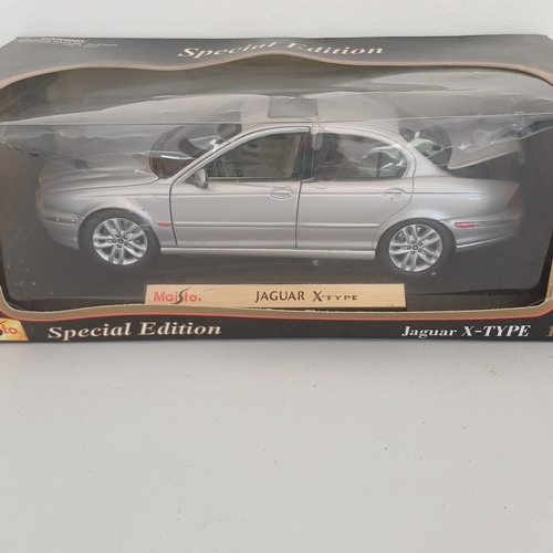 51 - Collection of Scale Model Cars:
Jaguar: 'E' Type; X-TYP; XKR
Porsche 356B Cabriolet (1961)
Maserati;... 