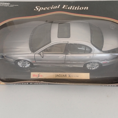 51 - Collection of Scale Model Cars:
Jaguar: 'E' Type; X-TYP; XKR
Porsche 356B Cabriolet (1961)
Maserati;... 