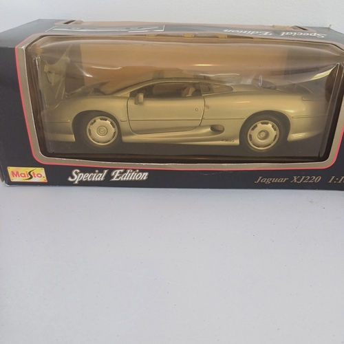 53 - Scale Model Cars: 5 Boxed Jaguar S-Type x 2 and XJ220; Ford RS Car; Volvo.  Plus Ford Street KA box ... 