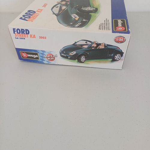 53 - Scale Model Cars: 5 Boxed Jaguar S-Type x 2 and XJ220; Ford RS Car; Volvo.  Plus Ford Street KA box ... 