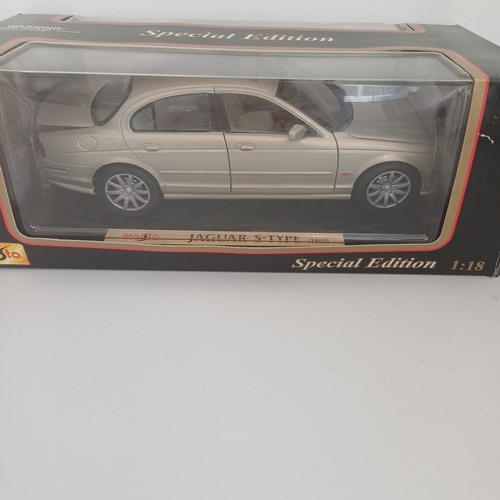 53 - Scale Model Cars: 5 Boxed Jaguar S-Type x 2 and XJ220; Ford RS Car; Volvo.  Plus Ford Street KA box ... 
