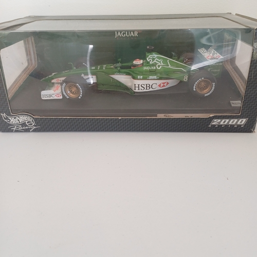 54 - Collection of Five Scale Boxed Model Cars: Mercedes 500 K type and CLK-DTM; F1 Jaguar ; Porsche 911 ... 