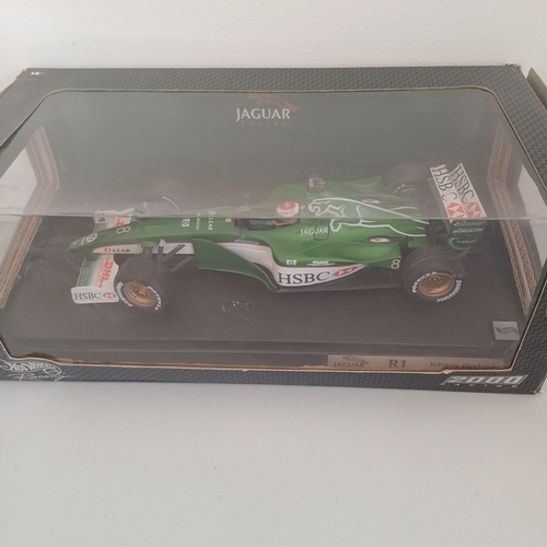 54 - Collection of Five Scale Boxed Model Cars: Mercedes 500 K type and CLK-DTM; F1 Jaguar ; Porsche 911 ... 