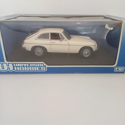 54 - Collection of Five Scale Boxed Model Cars: Mercedes 500 K type and CLK-DTM; F1 Jaguar ; Porsche 911 ... 