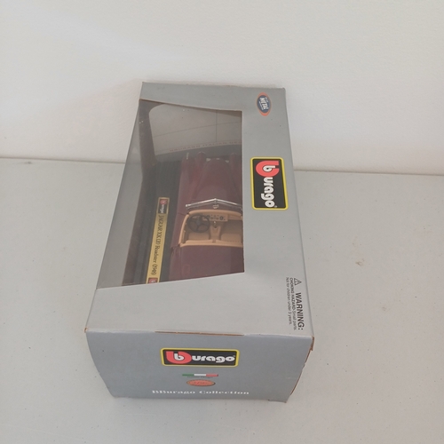 56 - Collection of five Scale Boxed Cars: Maserati GT Spyder and kit boxed car; BMW Z4; VW Beatle;   Jagu... 