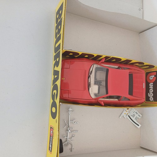 57 - Burago Model Car Kit Boxed with all instructions and parts: Jaguar 'E' Coupe; Porsche 911; Ferrari 2... 