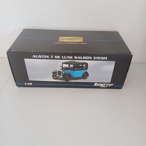 59 - Collection of Six Scaled Boxed Model Cars: 1947 MG TC Midget; MK2 Escort; 1971 Jaguar E-Type; Austin... 