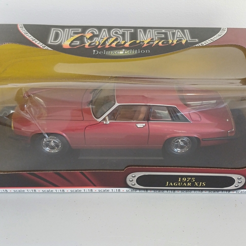 61 - Collection of Four  Scale Model Cars: Jaguar XJS 1975; Jaguar E-Type Coupe; Jaguar E-Type Coupe 1961... 