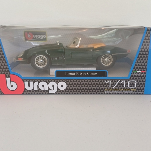 61 - Collection of Four  Scale Model Cars: Jaguar XJS 1975; Jaguar E-Type Coupe; Jaguar E-Type Coupe 1961... 