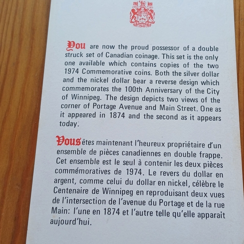 1 - Canadian Specimen Set of Coins 1974