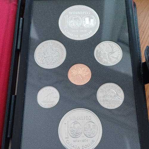1 - Canadian Specimen Set of Coins 1974