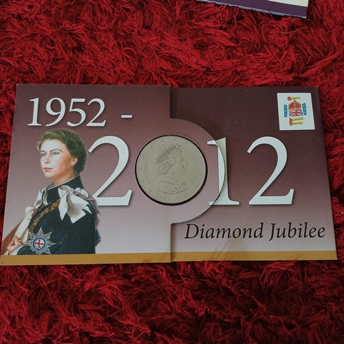 5 - Diamond Jubilee New Zealand Commemorative Coin and Armed Forces King George VI 9 Coin Set and £1 Arm... 