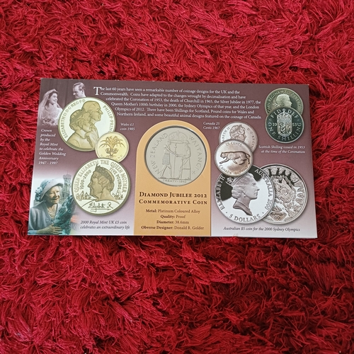 5 - Diamond Jubilee New Zealand Commemorative Coin and Armed Forces King George VI 9 Coin Set and £1 Arm... 