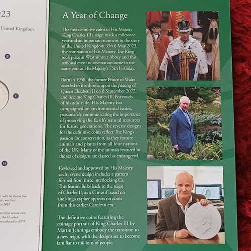 7 - King Charles III Definitives  2023 uncirculated coin set