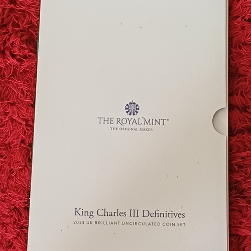 7 - King Charles III Definitives  2023 uncirculated coin set