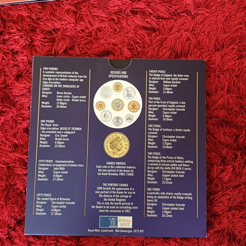 8 - Three Uncirculated Coins Sets:
1. Five Crowns (the Churchill and Queen Mother Coins have been placed... 