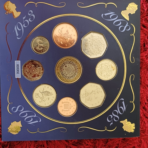 8 - Three Uncirculated Coins Sets:
1. Five Crowns (the Churchill and Queen Mother Coins have been placed... 