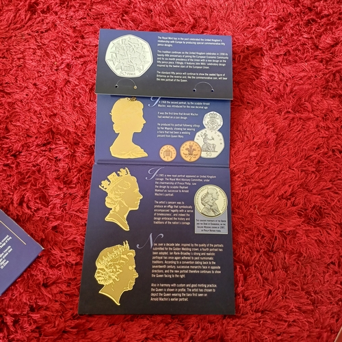 8 - Three Uncirculated Coins Sets:
1. Five Crowns (the Churchill and Queen Mother Coins have been placed... 