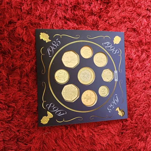 8 - Three Uncirculated Coins Sets:
1. Five Crowns (the Churchill and Queen Mother Coins have been placed... 