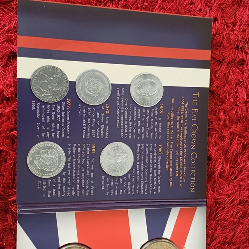 8 - Three Uncirculated Coins Sets:
1. Five Crowns (the Churchill and Queen Mother Coins have been placed... 
