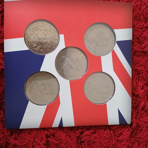 8 - Three Uncirculated Coins Sets:
1. Five Crowns (the Churchill and Queen Mother Coins have been placed... 