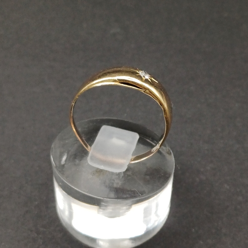15 - Victorian inset Diamond Ring.
- size M / N
- weight 1.9g
- 9ct yellow gold