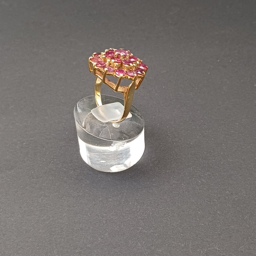 20 - Stunning Amethyst Cluster Ring
- weight 6.4g
- 18 ct yellow gold
- size L / M