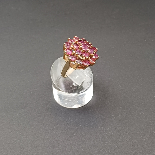 20 - Stunning Amethyst Cluster Ring
- weight 6.4g
- 18 ct yellow gold
- size L / M