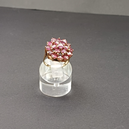 20 - Stunning Amethyst Cluster Ring
- weight 6.4g
- 18 ct yellow gold
- size L / M