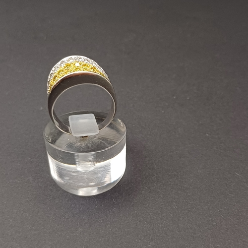 24 - Stunning Yellow and White Diamond Cluster ring.  These Diamonds are Earth Mined and was part of the ... 