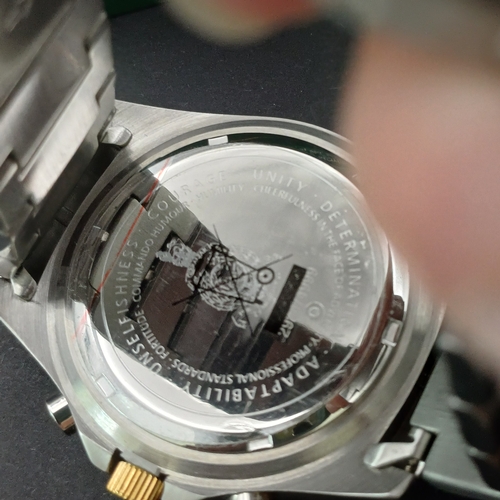 38 - Limited Edition Royal Marines Commando Watch in original box and Certificate/  This is 2924 of 4999.... 