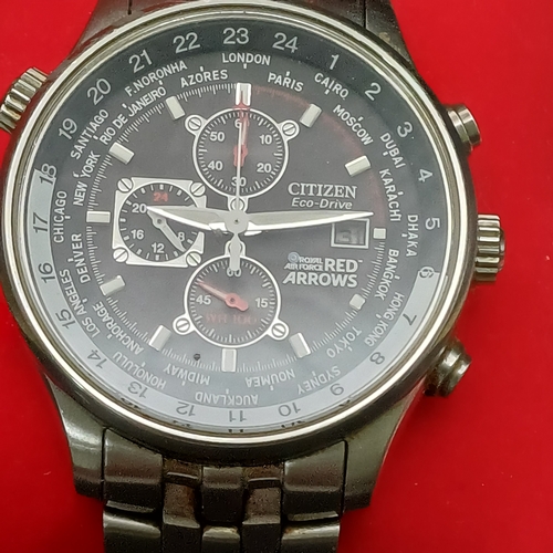 42 - Citizen Eco-Drive Red Arrows Watch in excellent condition.  It comes in original cardboard box but n... 