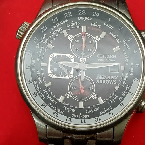 42 - Citizen Eco-Drive Red Arrows Watch in excellent condition.  It comes in original cardboard box but n... 
