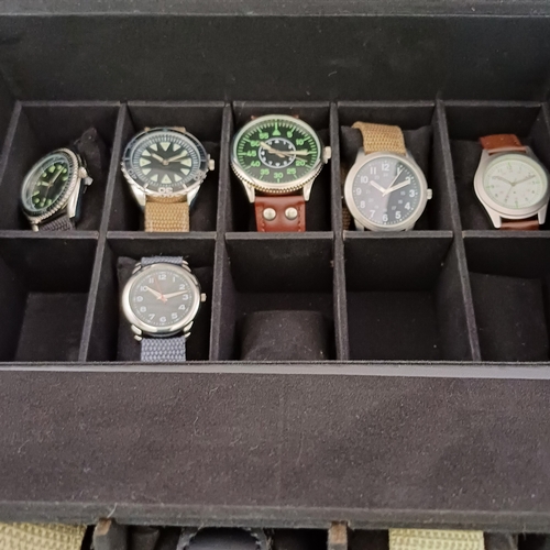 44 - Eagle Moss Watch Collection.  Here we are 16 watches, some are obviously working, but none have been... 