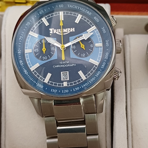45 - Here we have a Vehicle Themed collection of five watches: Jaguar, Triumph, Ferrari x 2, Carbo.  Thes... 