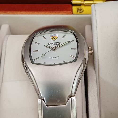 45 - Here we have a Vehicle Themed collection of five watches: Jaguar, Triumph, Ferrari x 2, Carbo.  Thes... 