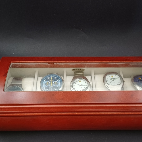 45 - Here we have a Vehicle Themed collection of five watches: Jaguar, Triumph, Ferrari x 2, Carbo.  Thes... 