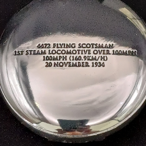 46 - What a lovely gift for Father's Day.  Minitrains 1/220 scale Flying Scotsman with display track and ... 