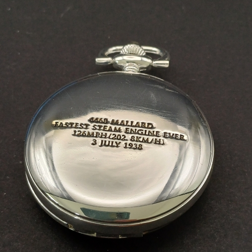 47 - Minitrains 1/220 Mallard Steam train with little display track and small pocket watch which is a win... 