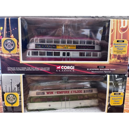117 - Corgi Classics Collection 
Blackpool Ballroom Tram Wartime 43502
Blackpool Ballroom Tram Prewar 4350... 