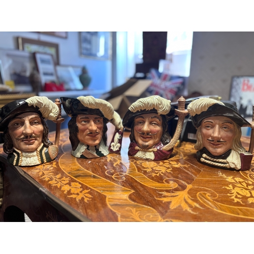 132 - Three musketeers Toby jugs & D’ artangan