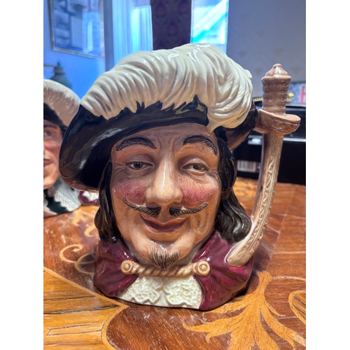 132 - Three musketeers Toby jugs & D’ artangan