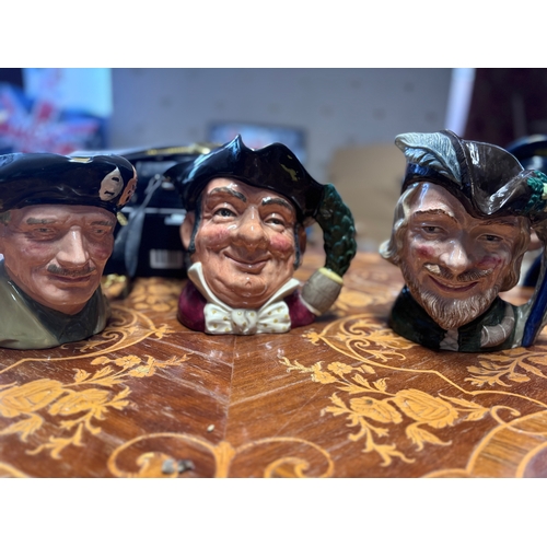 133 - 3x Toby Jugs 
Monty
Mine Host & 
Robin Hood