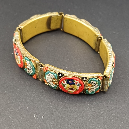 11 - Vintage Italian Micro Mosaic Lot circa 1920s
1.  Floral Link Bracelet.  This is stunning.
2.  Floral... 